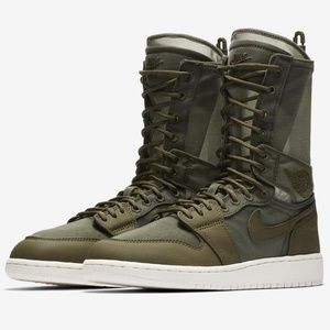 NIKE Wmnn's Air Jordan 1 Explorer XX | NEW Size 6.5 High Tops | Olive Canvas